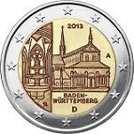 2 евро Германия 2013 год Федеральные земли Германии: Баден-Вюртемберг
