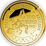 100 евро Бельгия 2011 год 150 лет со дня рождения Виктора Орта